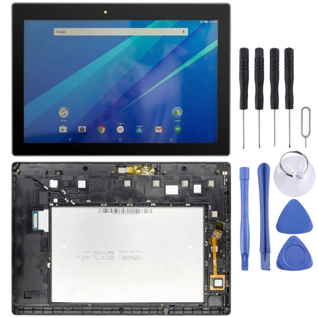 LCD Screen and Digitizer Full Assembly With Frame for Lenovo Tab 3 10 Plus ZA0Y ZA0X TB3-X70L TB3-X70F TB3-X70N TB3-X70 (Black)-garmade.com
