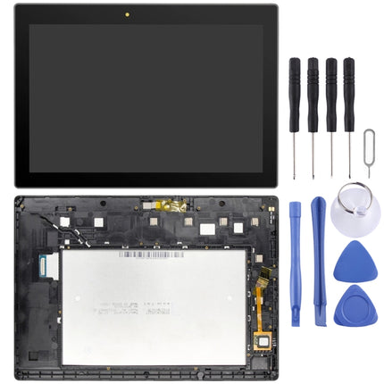 LCD Screen and Digitizer Full Assembly With Frame for Lenovo Tab 3 10 Plus ZA0Y ZA0X TB3-X70L TB3-X70F TB3-X70N TB3-X70 (Black)-garmade.com