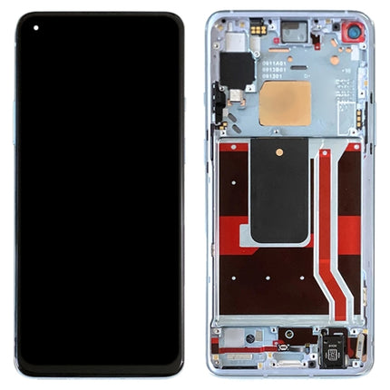 LCD Screen and Digitizer Full Assembly With Frame for OnePlus 8T(5G) KB2001 KB2000 KB2003 (Blue)-garmade.com
