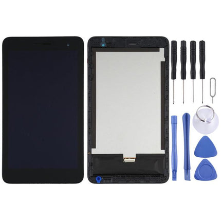 LCD Screen and Digitizer Full Assembly With Frame for Huawei MediaPad T1 7.0 T1-701 (Black)-garmade.com