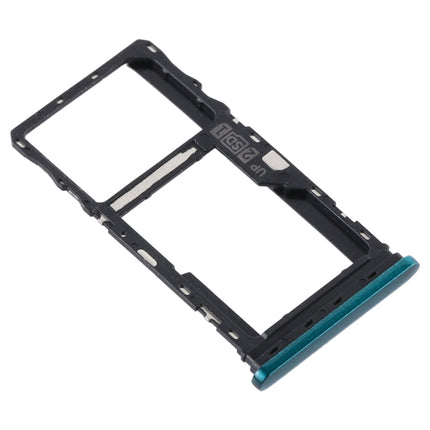 SIM Card Tray + SIM Card Tray / Micro SD Card Tray for Motorola Moto G9 Play/Moto G9 (India) (Green)-garmade.com