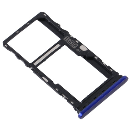 SIM Card Tray + SIM Card Tray / Micro SD Card Tray for Motorola Moto G9 Play/Moto G9 (India) (Blue)-garmade.com