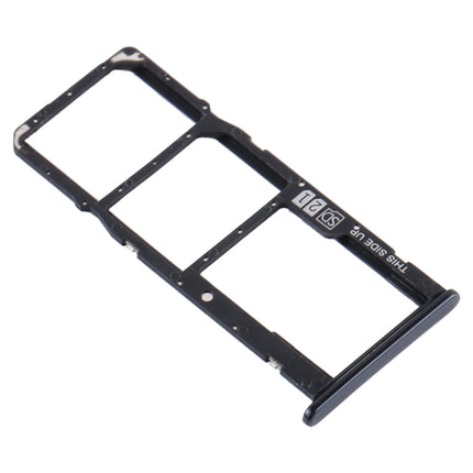 SIM Card Tray + SIM Card Tray + Micro SD Card Tray for Motorola Moto E6 Play/XT2029/XT2029-1(Black)-garmade.com