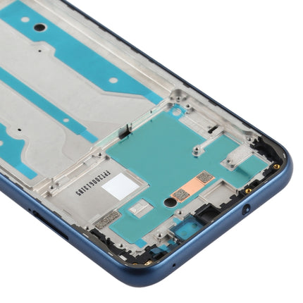 Front Housing LCD Frame Bezel Plate for Motorola Moto E (2020) (Blue)-garmade.com