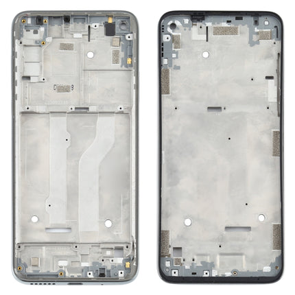 Front Housing LCD Frame Bezel Plate for Motorola Moto G Fast (Silver)-garmade.com