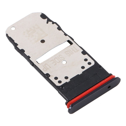 SIM Card Tray + SIM Card Tray / Micro SD Card Tray for Motorola Edge XT2063-3 (Black)-garmade.com