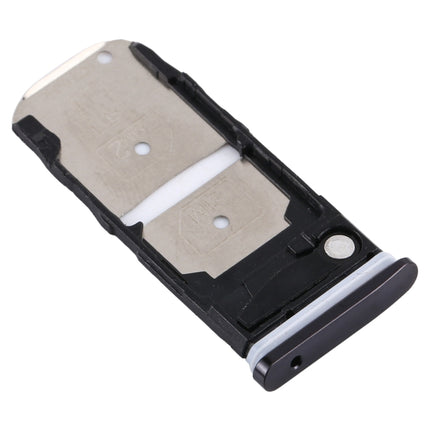 SIM Card Tray + SIM Card Tray / Micro SD Card Tray for Motorola One Zoom (Black)-garmade.com