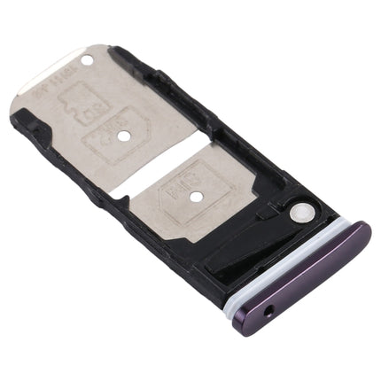 SIM Card Tray + SIM Card Tray / Micro SD Card Tray for Motorola One Zoom (Purple)-garmade.com