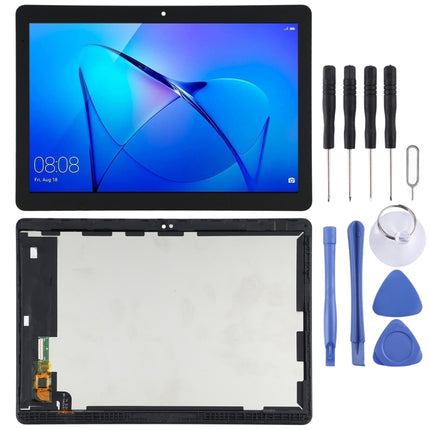 LCD Screen and Digitizer Full Assembly with Frame for Huawei MediaPad T3 10 AGS-L09/AGS-L03/AGS-W09(Black)-garmade.com