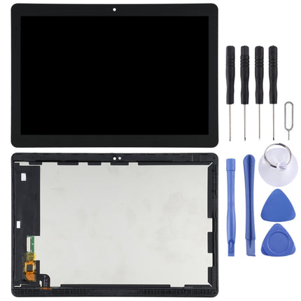 LCD Screen and Digitizer Full Assembly with Frame for Huawei MediaPad T3 10 AGS-L09/AGS-L03/AGS-W09(Black)-garmade.com