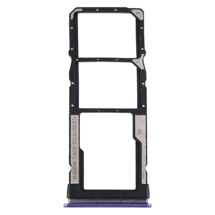 SIM Card Tray + SIM Card Tray + Micro SD Card Tray for Xiaomi Redmi Note 9 5G / Redmi Note 9T M2007J22G M2007J22C(Purple)-garmade.com