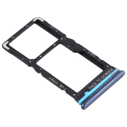 SIM Card Tray + SIM Card Tray / Micro SD Card Tray for Xiaomi Redmi Note 9 Pro 5G M2007J17C (Grey)-garmade.com