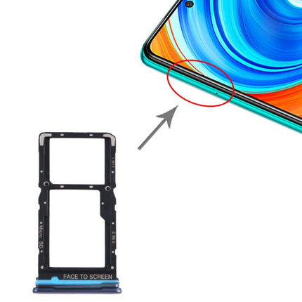 SIM Card Tray + SIM Card Tray / Micro SD Card Tray for Xiaomi Redmi Note 9 Pro 5G M2007J17C (Grey)-garmade.com