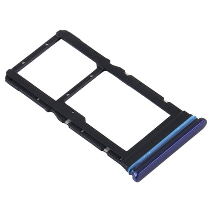 SIM Card Tray + SIM Card Tray / Micro SD Card Tray for Xiaomi Redmi Note 9 Pro 5G M2007J17C (Blue)-garmade.com