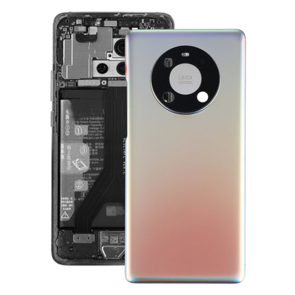 Replacement Battery Back Cover with Camera Lens Cover for Huawei Mate 40 Pro(Silver)-garmade.com