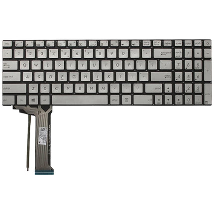 US Version Keyboard with Keyboard Backlight for Asus GL552 GL552J GL552JX GL552V GL552VL GL552VW N552VW N552VX G771JM G771JW(Silver)-garmade.com