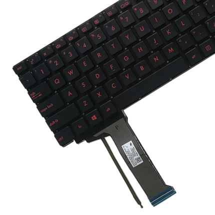 US Version Keyboard with Keyboard Backlight for Asus GL552 GL552J GL552JX GL552V GL552VL GL552VW N552VW N552VX G771JM G771JW(Black)-garmade.com
