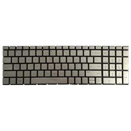 US Version Keyboard with Keyboard Backlight for HP 15-DA 15-DA0002DX 15-DA0008CA 15-DB 15-DB0003CA TPN-C135 TPN-C136 (Silver)-garmade.com