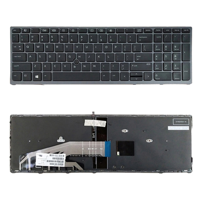 US Version Keyboard with Backlight for HP Zbook 15 17 G3 848311-001-garmade.com