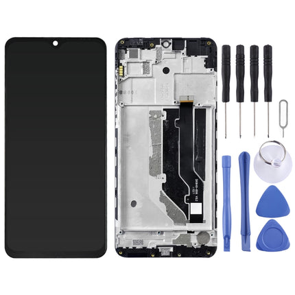 LCD Screen and Digitizer Full Assembly with Frame For ZTE 20 Smart V2050 (Black)-garmade.com