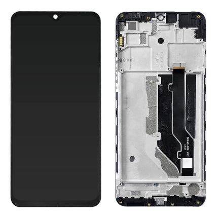 LCD Screen and Digitizer Full Assembly with Frame For ZTE 20 Smart V2050 (Black)-garmade.com