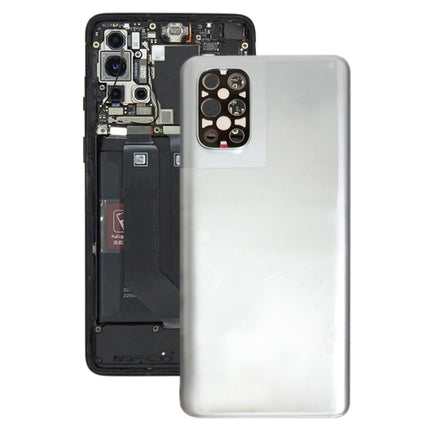 Battery Back Cover with Camera Lens Cover for OnePlus 8T+ 5G(Silver)-garmade.com