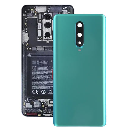 Battery Back Cover with Camera Lens Cover for OnePlus 8(Green)-garmade.com
