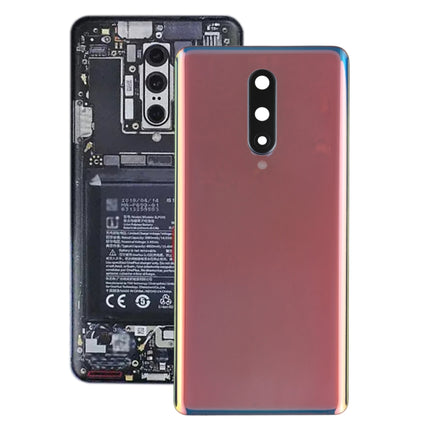 Battery Back Cover with Camera Lens Cover for OnePlus 8(Silver)-garmade.com