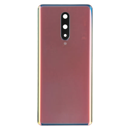 Battery Back Cover with Camera Lens Cover for OnePlus 8(Silver)-garmade.com