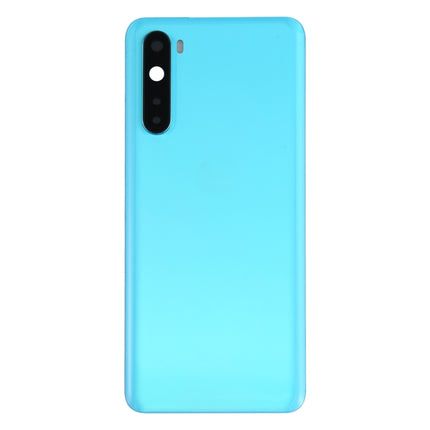 Battery Back Cover with Camera Lens Cover for OnePlus Nord(Blue)-garmade.com