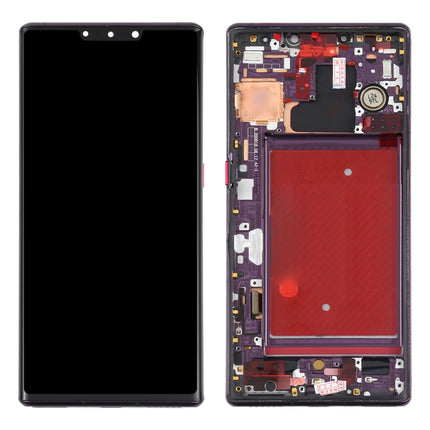 LCD Screen and Digitizer Full Assembly with Frame for Huawei Mate 30 Pro (Purple)-garmade.com