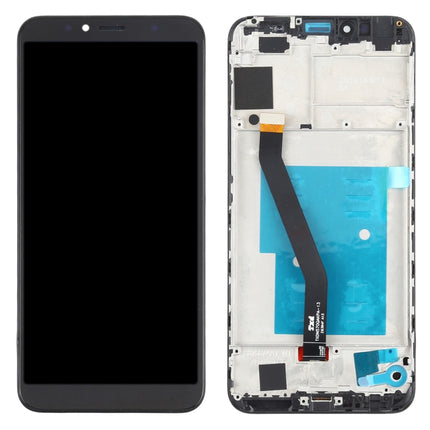 LCD Screen and Digitizer Full Assembly with Frame for Huawei Y6 (2018)(Black)-garmade.com