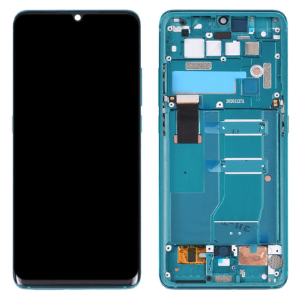 Original LCD Screen for TCL 10 Pro Digitizer Full Assembly with Frame (Green)-garmade.com