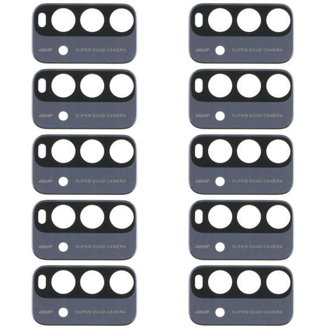 10 PCS Back Camera Lens for Xiaomi Redmi Note 9 4G M2010J19SC (Black)-garmade.com