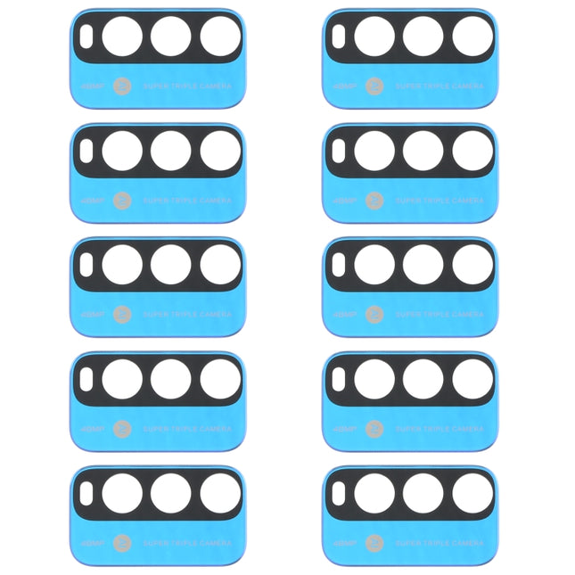10 PCS Back Camera Lens for Xiaomi Redmi Note 9 4G M2010J19SC (Blue)-garmade.com