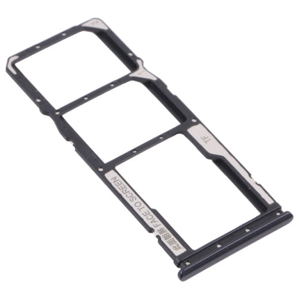 SIM Card Tray + SIM Card Tray + Micro SD Card Tray for Xiaomi Poco M3 M2010J19CG M2010J19CI (Black)-garmade.com