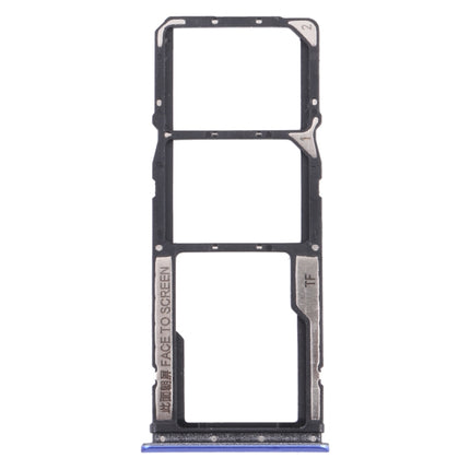 SIM Card Tray + SIM Card Tray + Micro SD Card Tray for Xiaomi Poco M3 M2010J19CG M2010J19CI (Blue)-garmade.com