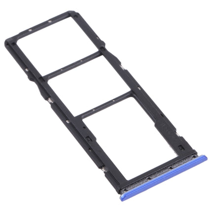 SIM Card Tray + SIM Card Tray + Micro SD Card Tray for Xiaomi Poco M3 M2010J19CG M2010J19CI (Blue)-garmade.com