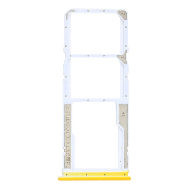 SIM Card Tray + SIM Card Tray + Micro SD Card Tray for Xiaomi Poco M3 M2010J19CG M2010J19CI (Yellow)-garmade.com