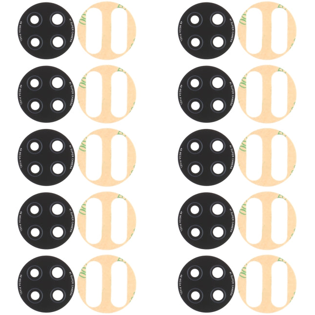 10 PCS Back Camera Lens for Xiaomi Redmi Note 9 5G M2007J22C-garmade.com