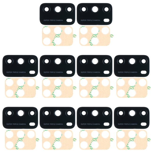 10 PCS Back Camera Lens for Xiaomi Poco M3 M2010J19CG M2010J19CI-garmade.com
