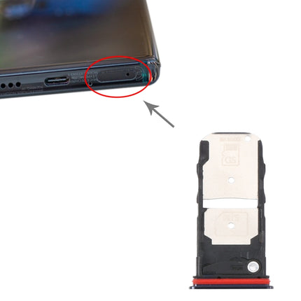 SIM Card Tray + Micro SD Card Tray for Motorola Moto Edge+ (Black)-garmade.com