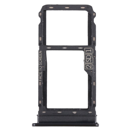 SIM Card Tray + Micro SD Card Tray for Motorola Moto G8 Plus XT2019 XT2019-2 (Black)-garmade.com