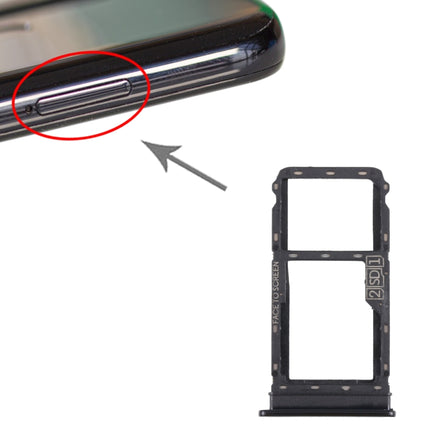 SIM Card Tray + Micro SD Card Tray for Motorola Moto G8 Plus XT2019 XT2019-2 (Black)-garmade.com
