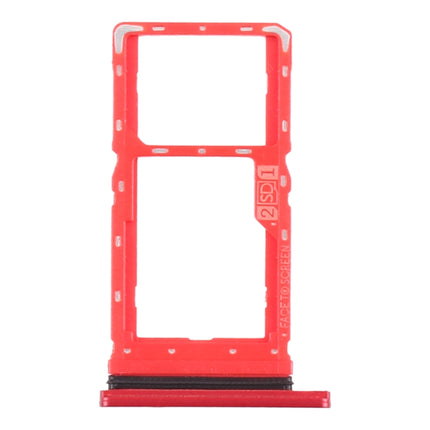 SIM Card Tray + Micro SD Card Tray for Motorola Moto G8 Play XT2015 XT2015-2 (Red)-garmade.com