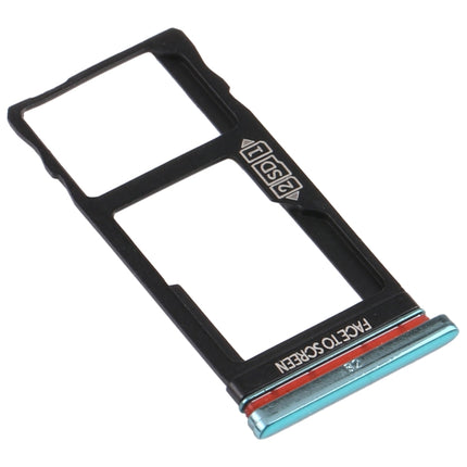 SIM Card Tray + Micro SD Card Tray for Motorola Moto One Action XT2013-1 XT2013-2 XT2013-4 (Green)-garmade.com