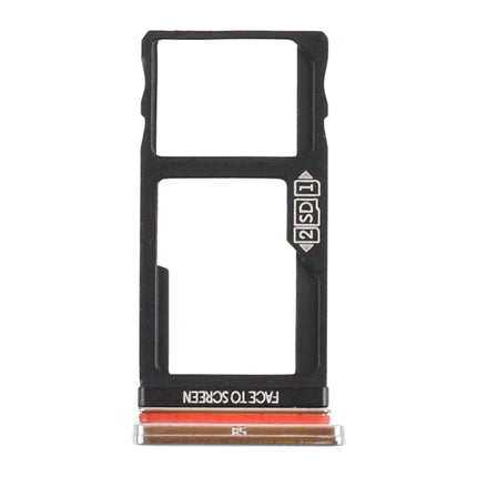 SIM Card Tray + Micro SD Card Tray for Motorola Moto One Action XT2013-1 XT2013-2 XT2013-4 (Silver)-garmade.com