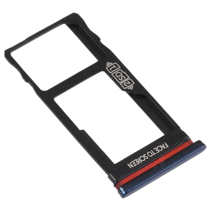 SIM Card Tray + Micro SD Card Tray for Motorola Moto One Vision / P50 (Black)-garmade.com