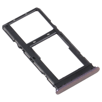 SIM Card Tray + SIM Card Tray / Micro SD Card Tray for Motorola Moto G10 XT2127-2 (Black)-garmade.com