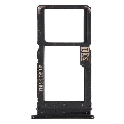 SIM Card Tray + Micro SD Card Tray for Motorola Moto G Stylus (Black)-garmade.com